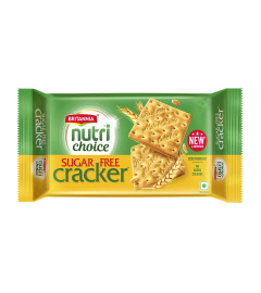 Britannia NutriChoice Sugar Free Cracker Biscuits Pouch, 300 g (Free World Wide Shipping)