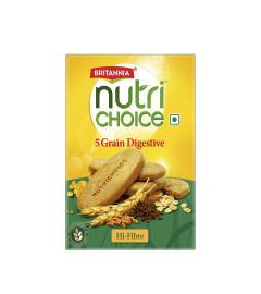 5 Grain Digestive High Fibre Multigrain Biscuits, 200g (Free World Wide Shipping)