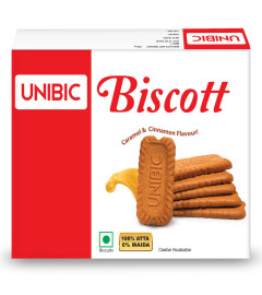Unibic Biscott in Caramel and Cinnamon Flavour 250g, Traditionally Baked Atta Biscuit, No Maida, Crunchy and Healthy (Free World Wide Shipping)