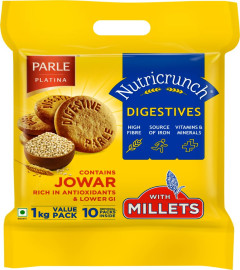 Parle Nutricrunch Classic Digestive Cookies, 1000g (Free World Wide Shipping)