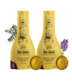 Nat Habit Fresh Lavender Charm Ubtan & Face Pack For Deep Cleansing, Tightening & Instant Glow Suitable For All Skin Types, Works On Pimple, Acne (40g x Pack of 2) (Free World Wide Shipping)