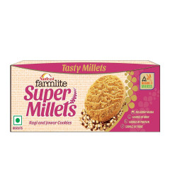 Sunfeast Farmlite Super Millets Ragi & Jowar Cookies, 75g (Free World Wide Shipping)