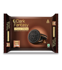 Sunfeast Dark Fantasy Choco Creme Dark Crunch with Smooth Creme, 277.5 g (Free World Wide Shipping)