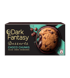 Sunfeast Dark Fantasy Choco Chunks, Choco Chip and Molten Choco Creme Filled Cookie, 75g (Free World Wide Shipping)