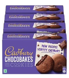 Cadbury Chocobakes ChocFilled Cookies, 4 x 150 g (Free World Wide Shipping)