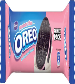 Cadbury Oreo Strawberry Creme Biscuit, 120g (Pack of 7) (Free World Wide Shipping)