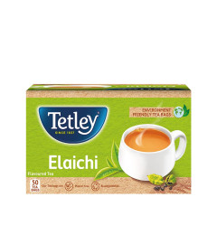 Tetley | Elaichi Flavoured Chai | Black Tea | 50 Tea Bags, 100 Grams (Free World Wide Shipping)