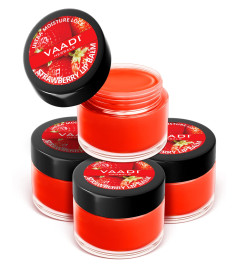 Vaadi Herbals Lip Balm, Strawberry And Honey, 10g (Pack Of 4) (Free World Wide Shipping)