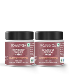 BIOAYURVEDA Ultra Moist Lip Restorative Cream for Intense Hydration and Healing, 120gm (Pack of 2) (Free World Wide Shipping)