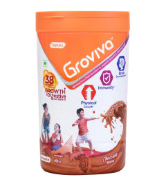 Groviva Child Nutrition Supplement Jar, Pack of 400g Powder (Chocolate) ( Free Shipping worldwide )