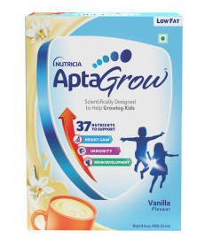 AptaGrow Health and Nutrition Drink Powder for Kid’s (Vanilla Flavor, 400 Gms, BIB) with 37 Vital Nutrients to Support Immunity & Brain Development ( Free Shipping worldwide )