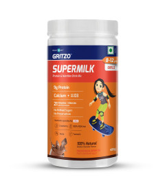 Gritzo SuperMilk Health Drink, Protein Powder for Kids