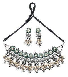 Latest Stylish Design Fancy Oxidised Necklace Jewellery Set for Women