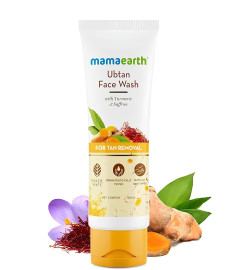 Mamaearth Ubtan Natural Glow Face Wash with Turmeric & Saffron 100 ml (Pack of 2)