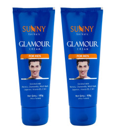 Sunny Herbals Glamour Cream To Moisturize & Reduce Dark Spots 100 gm (Pack of 2)