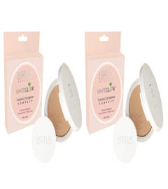 Lotus Herbals Makeup Whiteglow Flawless Complexion Compact, 10g (pack of 2) - free ship