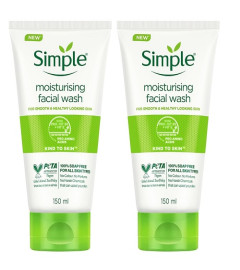 Simple Kind To Skin Moisturising Facial Wash 150 ml (pack of 2) - free shipping