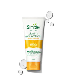 Simple Protect N Glow Vitamin C Glow Facial Wash 150ml - free shipping