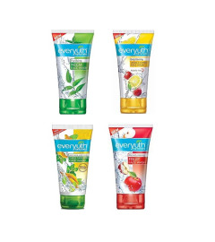 Everyuth Naturals Face wash combo pack - Fruit, Tulsi Turmeric, Lemon & Cherry, Neem, 50gm