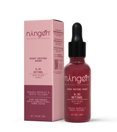 Ningen Night Restore Serum Advanced 0.3% Retinol & Co-enzyme Q10 Anti-Aging Face Serum 30ml