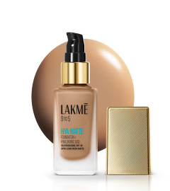 Lakme 9to5 Hya Matte Foundation + Hyaluronic Acid Cool Walnut - 25ml (free ship)