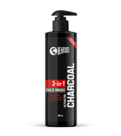 Beardo 3-in-1 Activated Charcoal Face Wash 200 ml