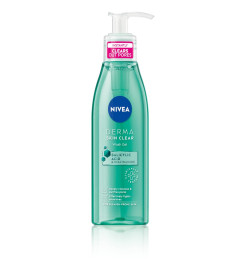NIVEA Derma Skin Clear Wash Gel 150 ml (Pack of 2)