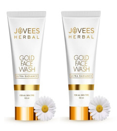 Jovees Herbal Ultra Radiance Gold Face Wash 100ml (pack of 2) free ship