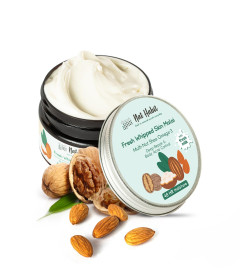 Nat Habit Multi-Nut Omega 3 Moisturiser Skin Malai Body Cream 120 ml (Pack of 2)