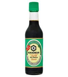 Kikkoman Soy Sauce with Less Salt, 250ml - free ship