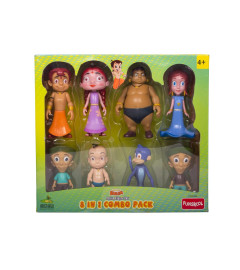 Funskool Chhota Bheem 8 in 1 Combo Action Figure Toy, Green Gold Chhota Bheem and Friends -free ship