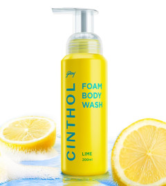 Cinthol Lime Foam Body Wash 200 ml (Pack of 2)