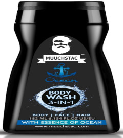 Muuchstac Ocean 3-in-1 Body Wash for Men 182 ml (pack of 2) free shipping