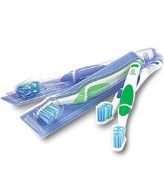 Amway Glister Advanced manual Toothbrush For Adults- Pack Of 4, Multicolor